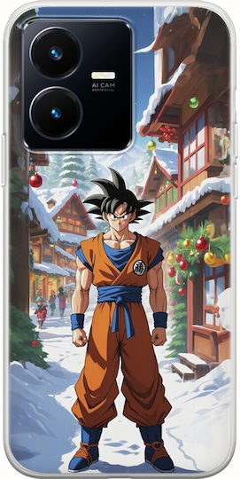 Xmas Anime - Son Goku Umschlag Rückseite Silikon Mehrfarbig (Vivo Y22S / Y35)