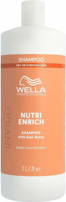 Wella Invigo Nutri Enrich Shampoos Reconstruction/Nourishment for Damaged Hair 1000ml