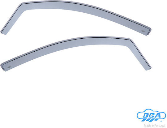 DGA Set of Windbreakers Front Car Dark Fime for Peugeot 108 Toyota Aygo Citroen C1 2pcs