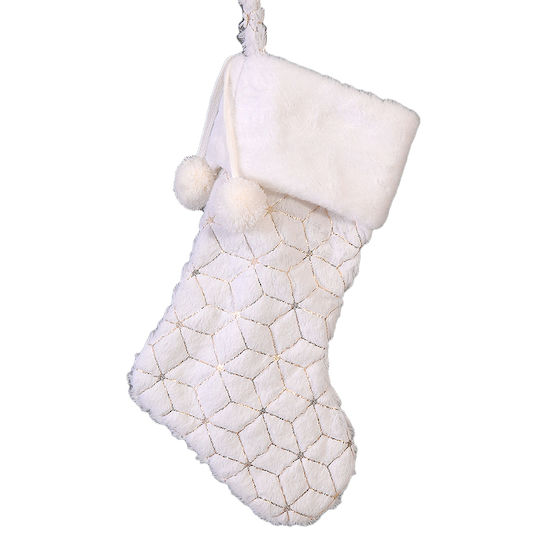 Christmas Decorative White Socks