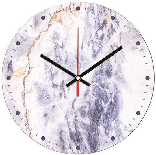 Next Marble Стенен часовник Пластмаса Marble Ø31см