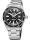 Edox Women's Watch 38mm Automatic with Silver Stainless Steel Strap