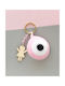 LifeLikes Keychain Charm Fabric Eye Pink