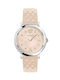 Versace Ladies Watch with Beige Leather Strap