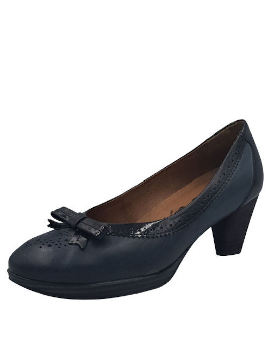 Softwaves Leder Pumps Blau