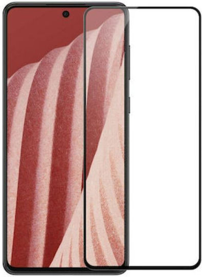 Frame 0.3mm Vollkleber Vollflächig gehärtetes Glas Schwarz (Galaxy A73)