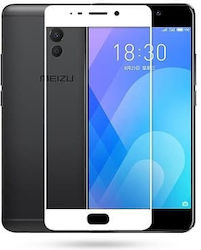 Meizu Full Face Tempered Glass White Compatible Mobile