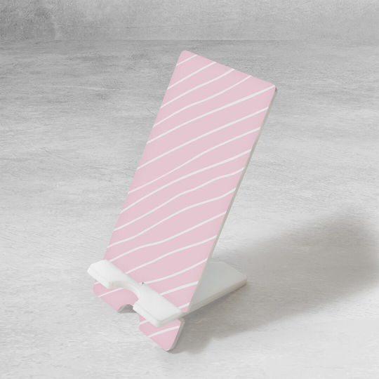 Caravelshop Desk Stand for Mobile in Pink color MS 1061-1
