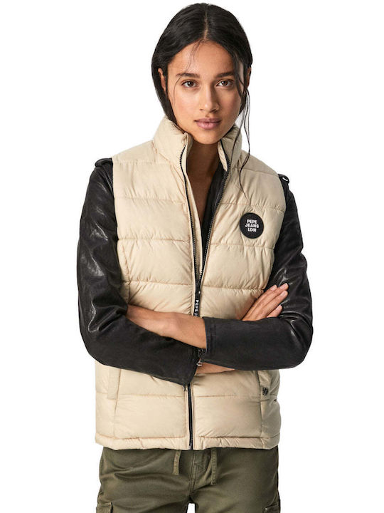 Pepe Jeans 'sita' Women's Short Puffer Jacket for Winter Gray