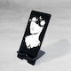 Caravelshop Desk Stand for Mobile in Black color MS 1075-1