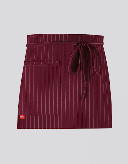 Toma Youniform Șorț Chef Mediu Burgundy