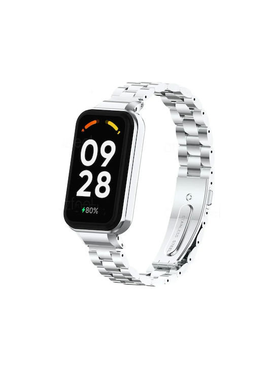 Revomag Curea Oțel inoxidabil Gri (Bratara Smart 8 Pro)