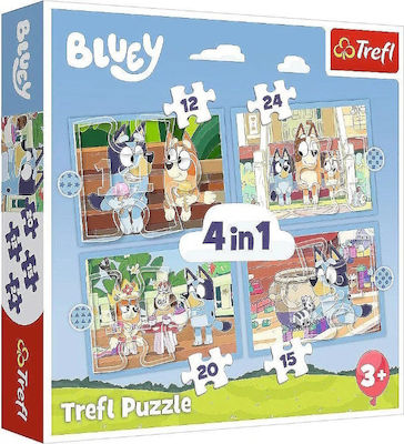 Kids Puzzle Bluey And His World for 3++ Years 71pcs Trefl