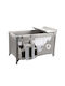 Kidwell Laufstall 2 Ebenen mit Matratze Gray 125x69cm