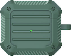 Sonique Hülle Silikon mit Haken in Grün Farbe für Apple AirPods 3