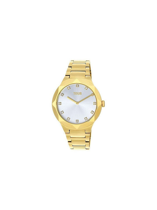 Tous Uhr mit Gold Metallarmband