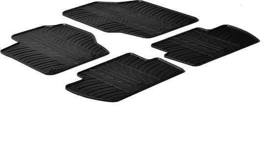Auto Gs Σετ Μπροστινά και Πίσω Πατάκια 4τμχ για Citroen C4 2005-2009 Μαύρα