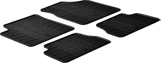 Auto Gs Set of Front and Rear Mats 4pcs for Kia Picanto 2004-2010 Black