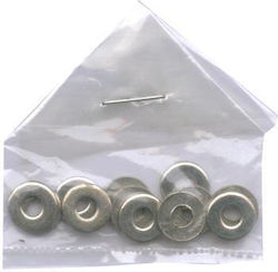 Fender Strings 6 Steel for Bridge in Silver Color
