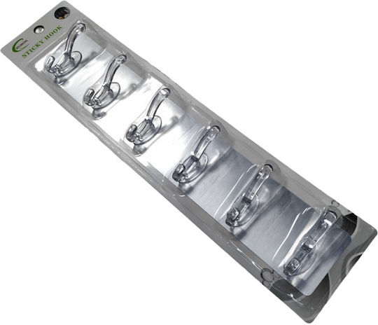 Single Wall-Mounted Bathroom Hook ​6.3x6.3cm Silver