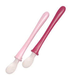 Mam Baby Set with Spoons made of Silicone for 6+ months Pink 2pcs