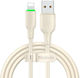 Mcdodo LED USB-A to Lightning Cable 12W Μπεζ 1.2m (CA-4740)