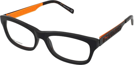 Dsquared2 Rame Ochelari Pentru Bărbați Din Acetat Negru DQ5095 001