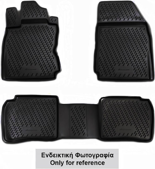 Novline Set Covorașe Față și Spate Tip Tavă 4buc din TPE pentru Ford Vânător 2007-2011 Negre