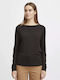 B.Younq Damen Langarm Pullover Black