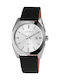 Just Watch Men's Watch Battery with Black Leather Strap