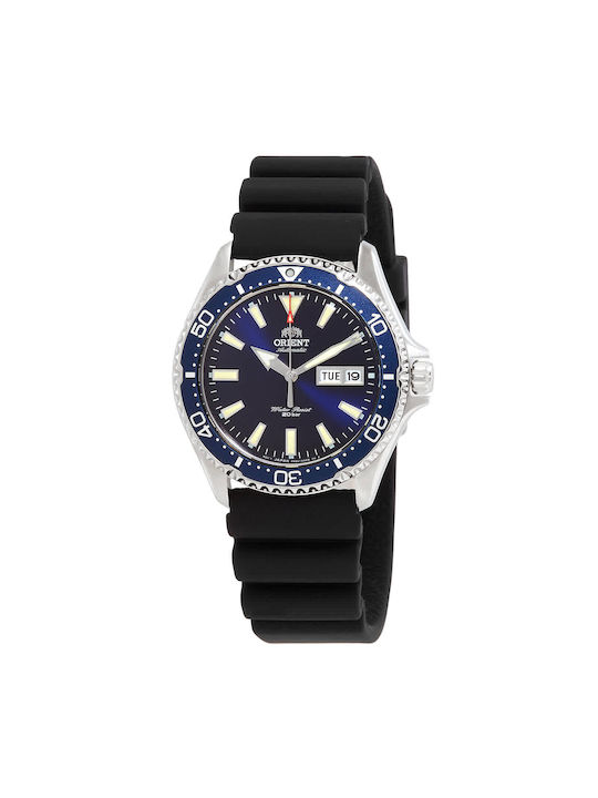 Orient Kamasu Watch Automatic with Black Rubber Strap