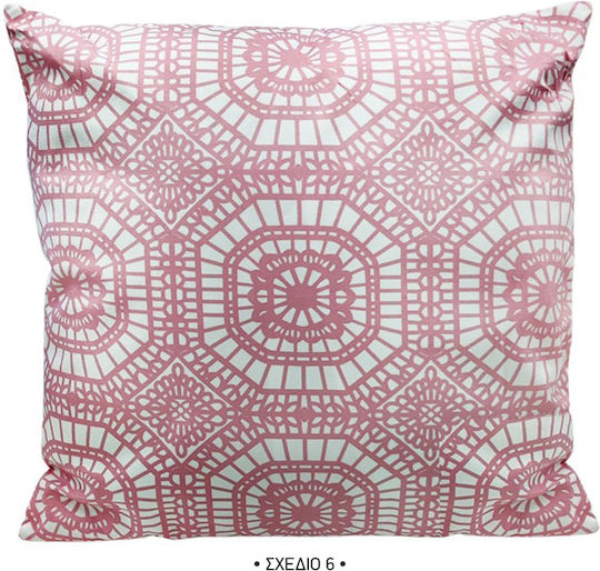 TnS Perna De Canapea Model 6 Din 100% Bumbac Roz 6 42x42cm