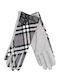 Gray Leder Handschuhe