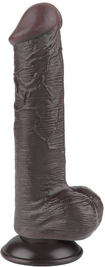 Lovetoy Sliding Realistisches Dildo mit Hoden und Saugnapf Fleisch 20.8cm