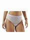 Damen Slip mit Spitze Weiß