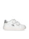 Παιδικά Sneakers με Σκρατς Λευκά