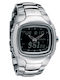 Nixon Ανδρικό Ρολόι 43mm Μπαταρίας με Ασημί Μεταλλικό Μπρασελέ