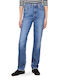 Tommy Hilfiger High Waist Women's Jean Trousers in Straight Line Blue