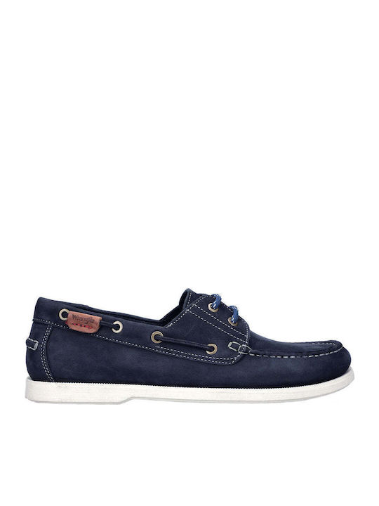 Baltic Δερμάτινα Ανδρικά Boat Shoes σε Μπλε Χρώμα