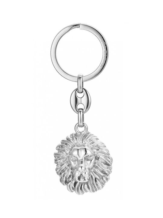 Luca Barra Keychain Metallic Silver