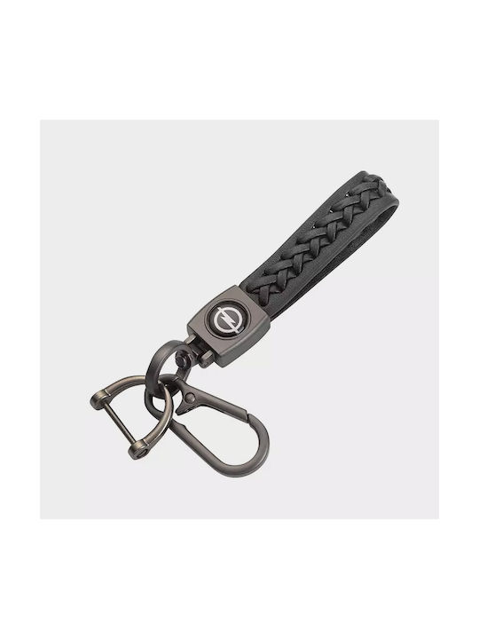 Opel Keychain Leather Black