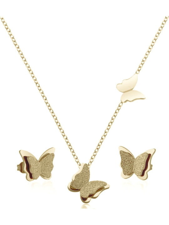 Callajewels Set mit Anhänger aus Stahl