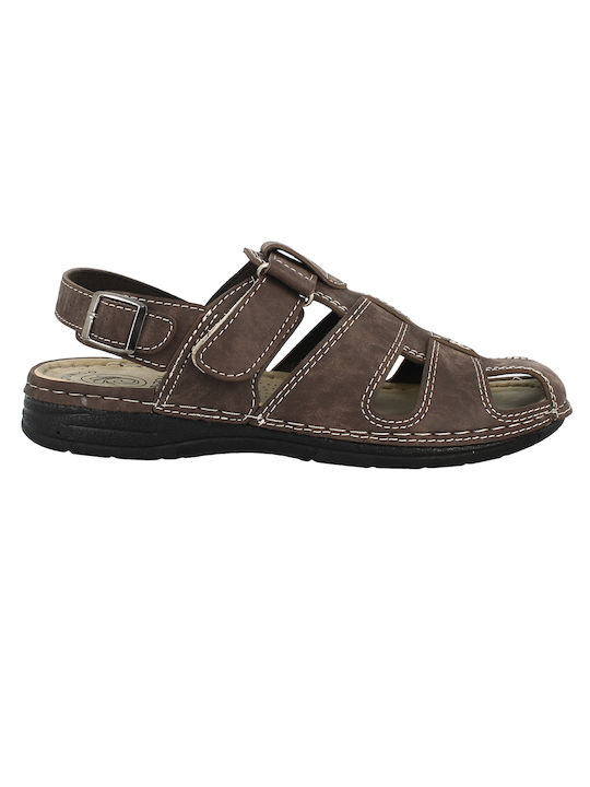 Antrin Herrensandalen in Braun Farbe