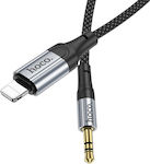 Hoco UPA26 3.5mm to Lightning Cable Μαύρο 1m (UPA26)