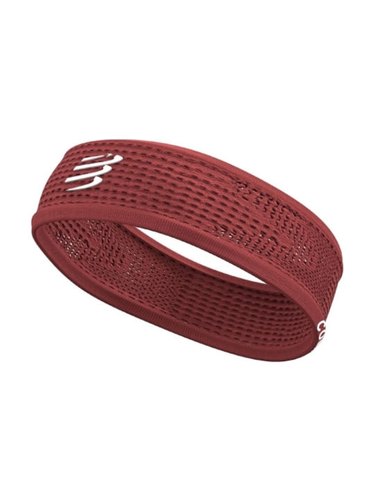 Compressport Thin Sportstirnband Rot