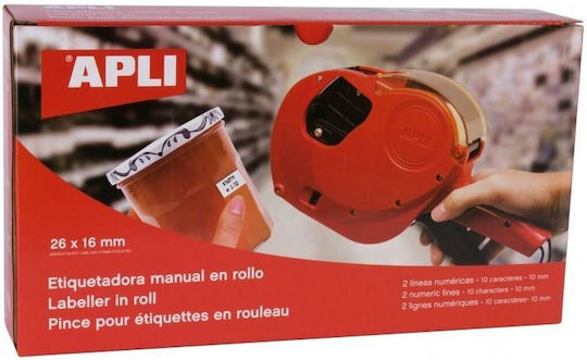 Apli Mechanischer Tragbarer Etikettendrucker Rote