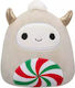 Jazwares Plush Squishmallows Christmas Nissa the Yeti with Peppermint Tummy for 3+ Years 19 cm
