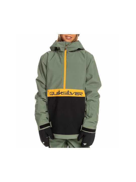 Quiksilver Kinderjacke mit Futter & Kapuze Khaki