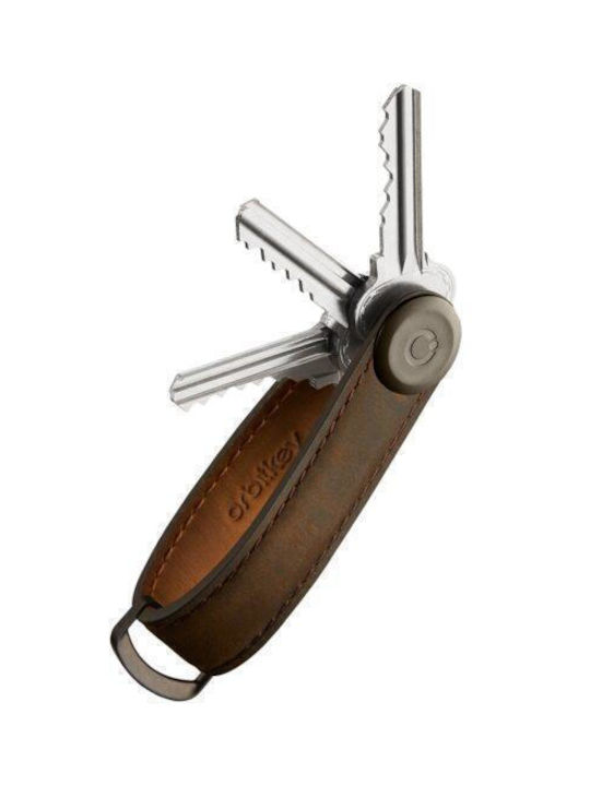 Orbitkey Key Holder Crazy Horse Oak Brown