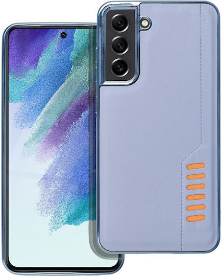 Forcell Milano Umschlag Rückseite Gehärtetes Glas Blau (Galaxy S21 FE 5G)